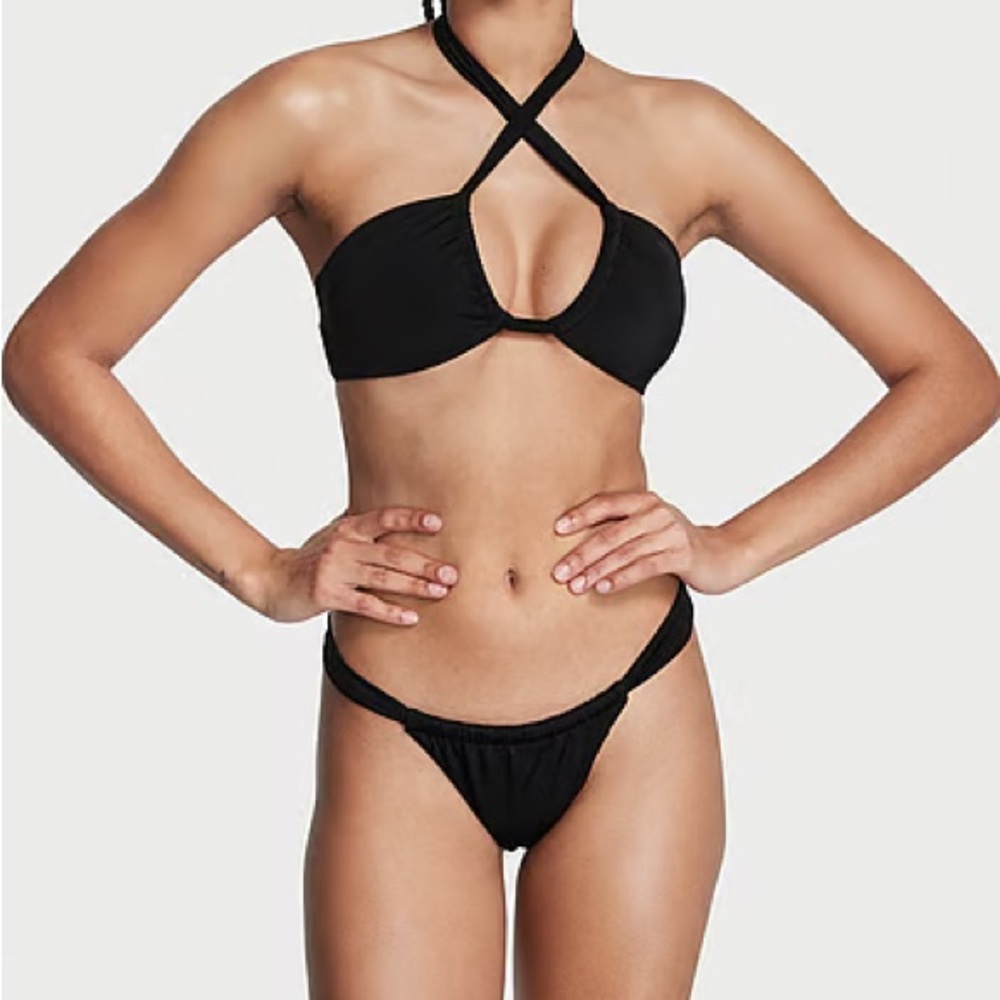 Brand New Victoria Secret Black Thong swimsuit